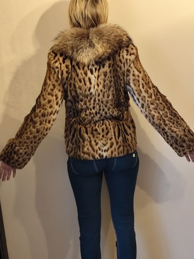 Giacca Lipi Cat bordata pelle NUOVA