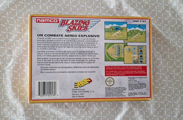 Blazing Skies Super Nintendo