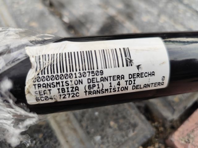 Transmisión larga 1.4 TDI Ibiza 2016