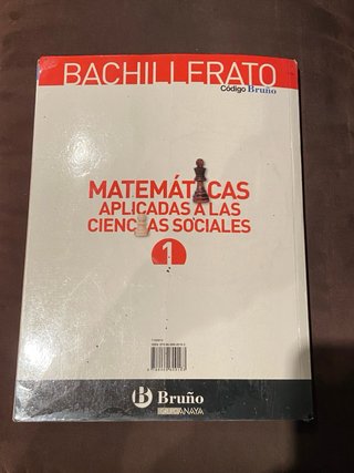 Matemáticas Aplicadas Ciencias Sociales 1 bachille