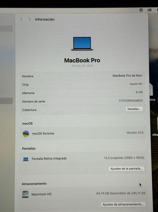 Macbook pro m1 2020