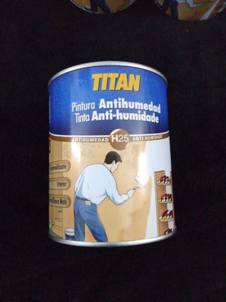 Lote pintura anti humedad 4 botes de 750ml blanco 