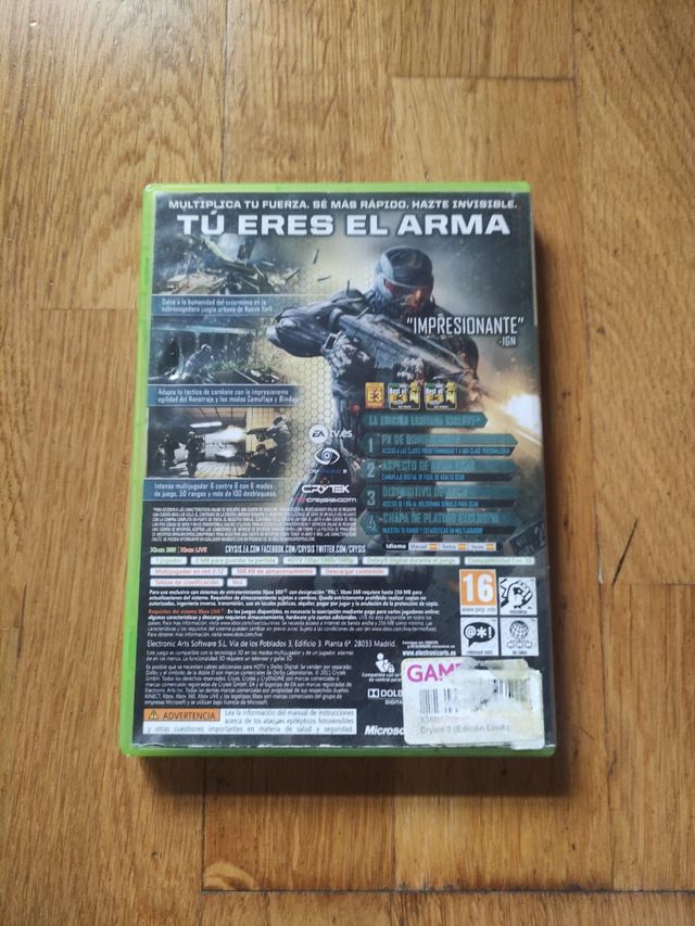 Juego Crysis 2 Xbox 360