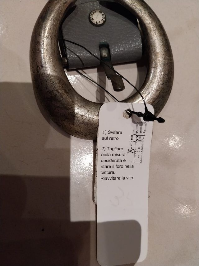 Cintura in vera pelle cuoio NUOVA