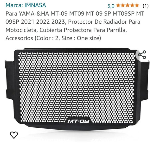 Protector para radiadores de motocicleta