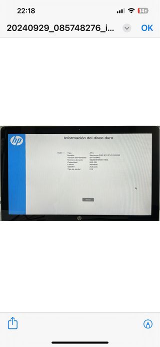 Ordenador Sobremesa HP All in one