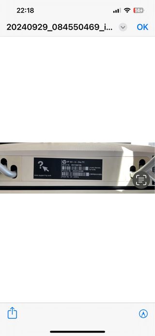 Ordenador Sobremesa HP All in one