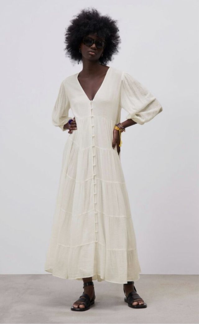 Vestido largo paneles