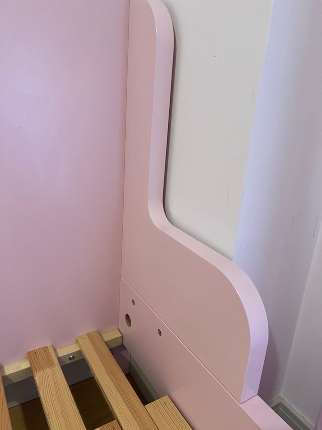 2 camas extensibles de ikea rosas