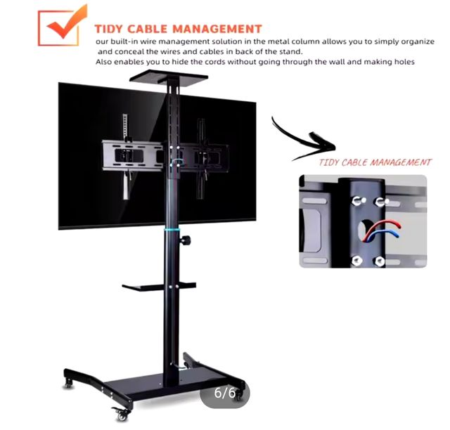 carrello per tv con ruote nuovo