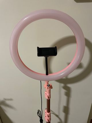 Tripode con aro de luz