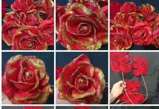 Addobbi rossi albero Natale - pezzi 17