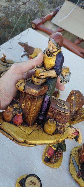 Figuras de belén antiguas