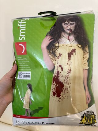 Disfrase para Halloween de zombi