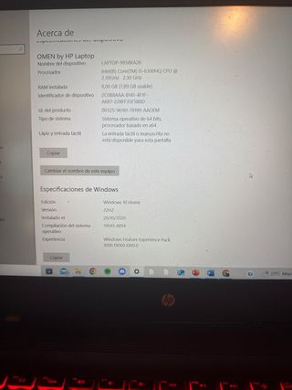 Portatil Gaming HP Omen