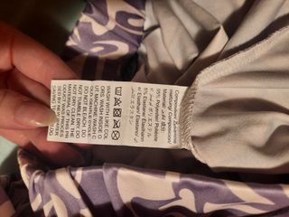 Pantalón elástico con patrón 