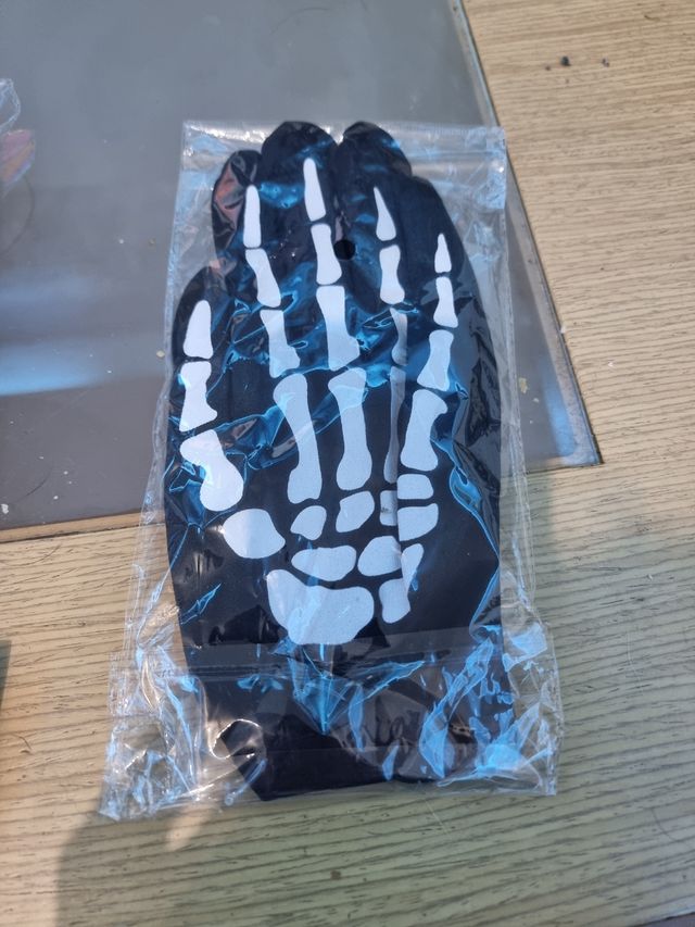Guantes esqueleto halloween