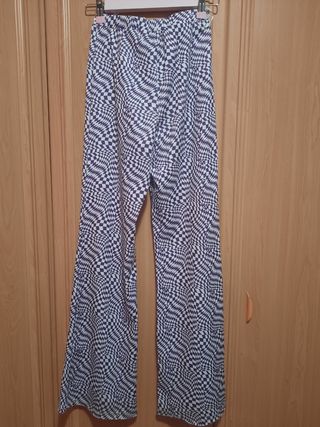 Pantalón elástico con patrón Shein