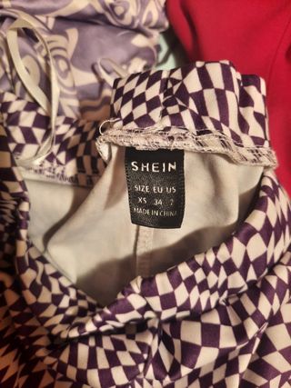 Pantalón elástico con patrón Shein