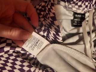 Pantalón elástico con patrón Shein
