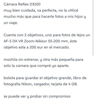 Camara Nikon D3100