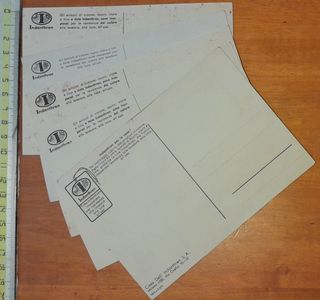 Cartoline pubblicitarie Indanthren anni 30