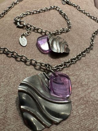 Colgante y Pulsera LOTUS PLATA