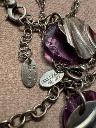 Colgante y Pulsera LOTUS PLATA