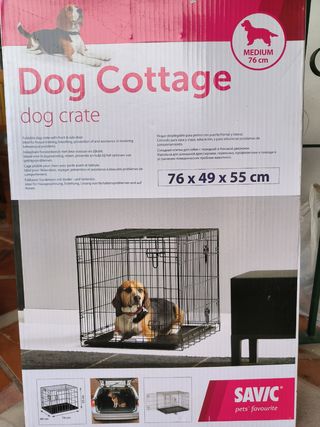 Jaula perro mediano transportín maletero