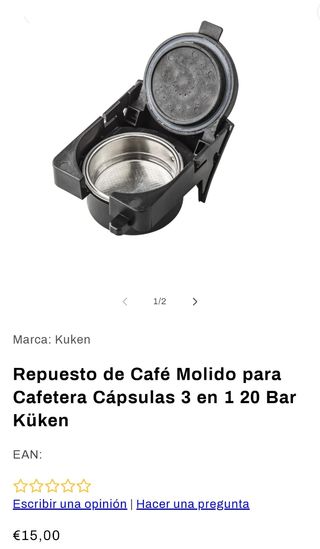 Repuestos cafetera Kuken 3 en 1