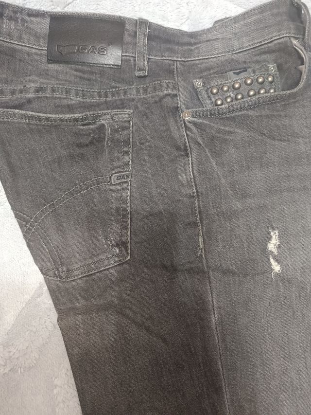 Vaqueros "GAS" en gris