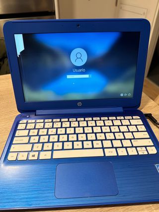 Ordenador portátil HP azul