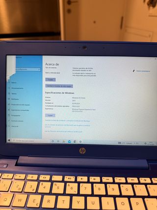 Ordenador portátil HP azul