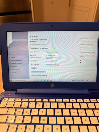 Ordenador portátil HP azul
