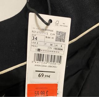 AMERICANA LINO NEGRA T- 34