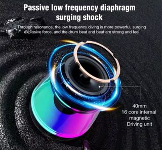 Altavoz RGB bluetooth magnético para movil