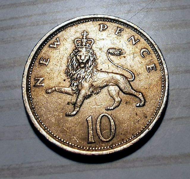 Moneta Gran Bretagna 10 new pence