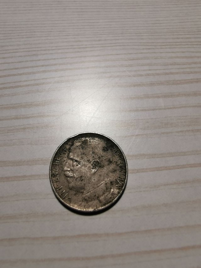 Moneta "AEQUITAS" 1925 C 50. Vittorio Emanuele III