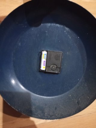 Sartén reloj pintada