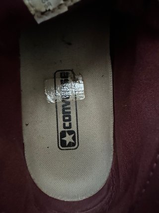 converse in pelle bordeaux