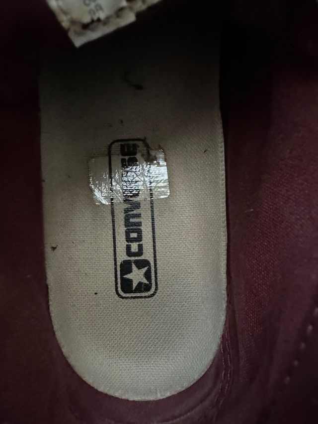 converse in pelle bordeaux