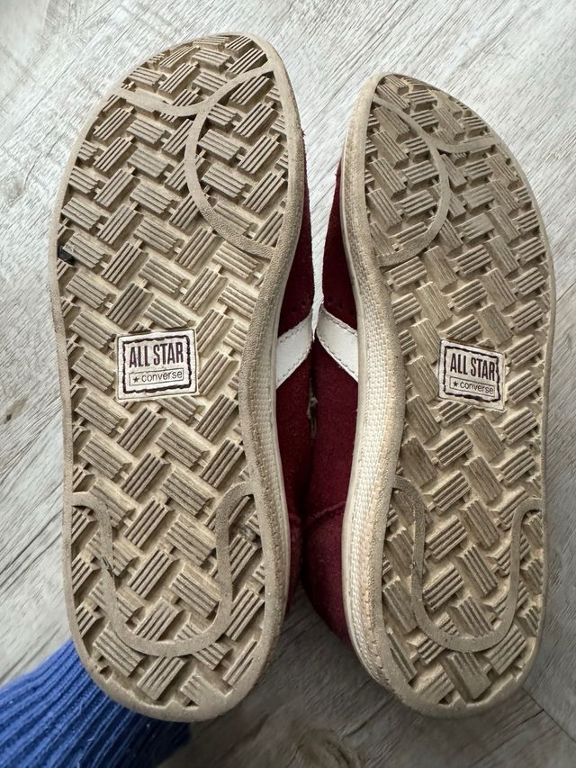 converse in pelle bordeaux