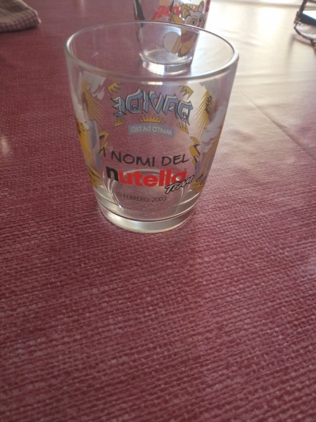 Bicchieri di vetro della Nutella