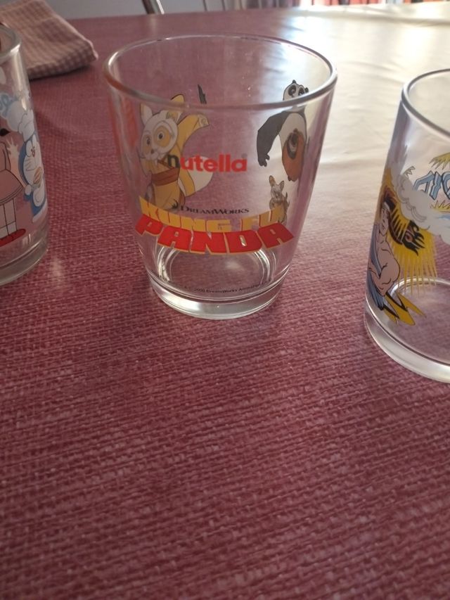 Bicchieri di vetro della Nutella