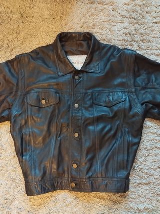 Chaqueta cuero hombre