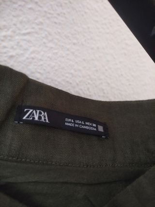 Falda lino - Zara - T. L