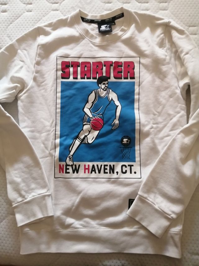 Felpa uomo bianca con stampa