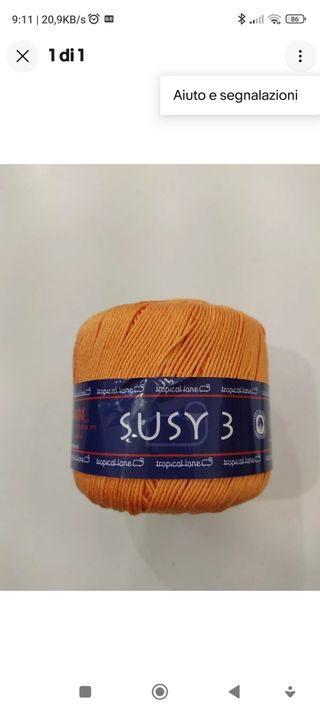 GR 600 gomitoli cotone Susy 3 arancione
