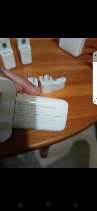 Cargadores adaptadores originales Apple