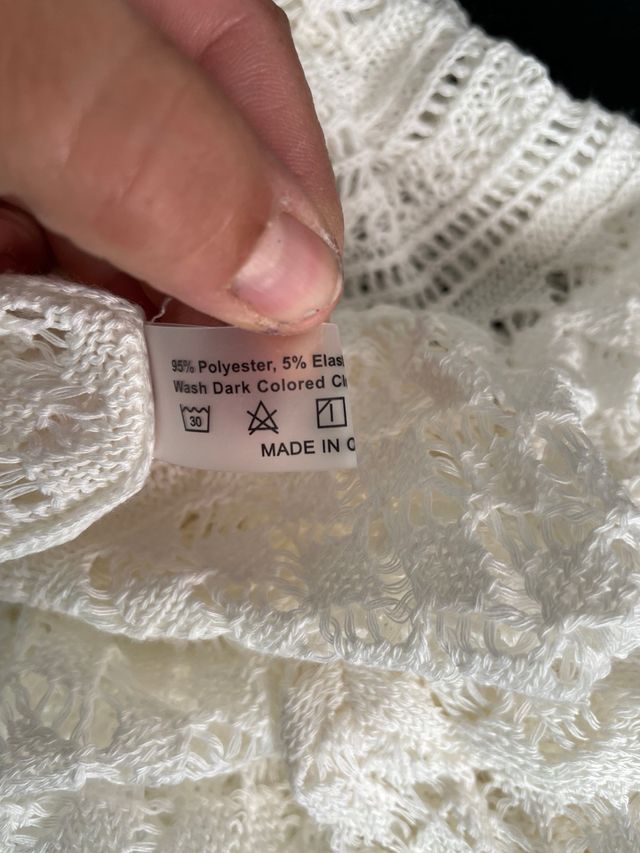 Jersey blanco calado